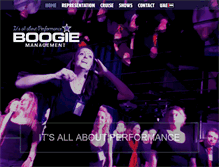 Tablet Screenshot of boogiemanagement.co.uk